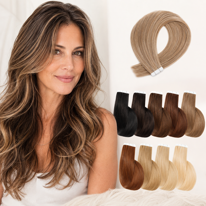 Invisible Tape-In Extensions That Blend Like Your Own Hair