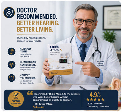 🔥 Only 3 Hours Left! 👂 Felicik™ Atom X Smart Hearing Aids — Clearer Sound, More Comfortable Living 💖🔊